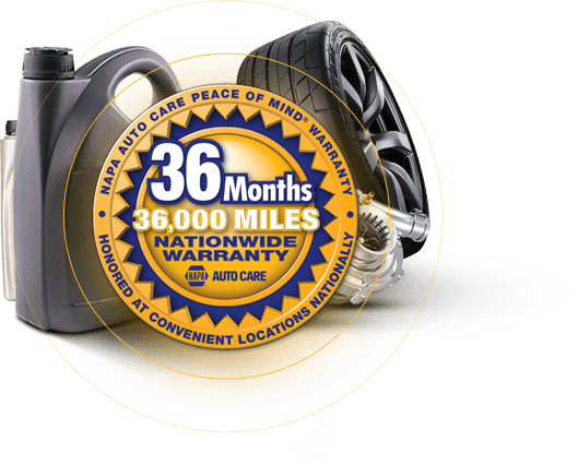 NAPA 36 months/36,000 miles | J.J.'s Auto Service Center